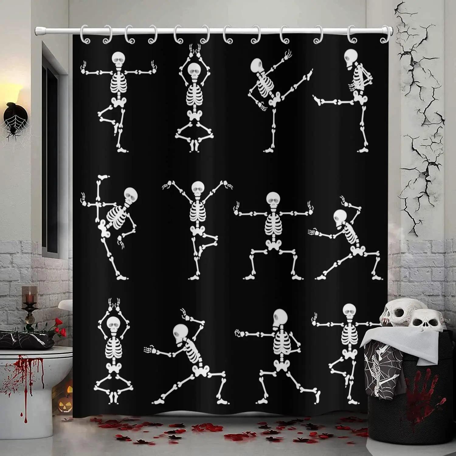 Halloween Shower Curtain, Cartoon Funny Skull Skeleton Dancing Bathroom Decor Curtains Halloween Party Retro Bath Curtain Fabric 90x180cm35x71in
Halloween Shower Curtain, Cartoon Funny Skull Skeleton Dancing Bathroom Decor Curtains Halloween Party Retro Bath Curtain Fabric 90x180cm35x71in