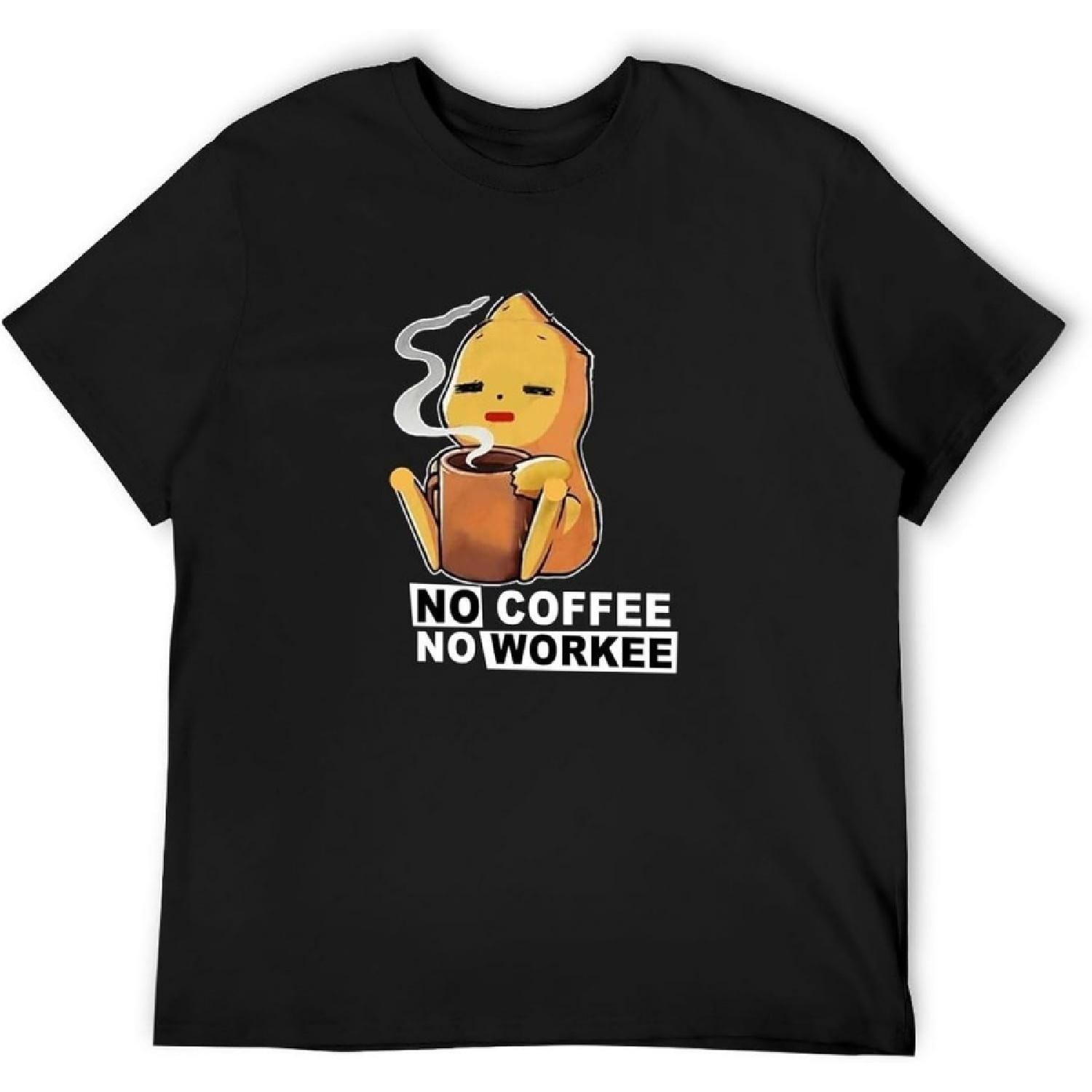 WUWEICHEN No Co&Ffee No Work&Ee Pi&Ka&Chu Unisex Tshir Top Casual Custom Short Sleeve Cotton T-Shirt Black XXXXXL
WUWEICHEN No Co&Ffee No Work&Ee Pi&Ka&Chu Unisex Tshir Top Casual Custom Short Sleeve Cotton T-Shirt Black XXXXXL