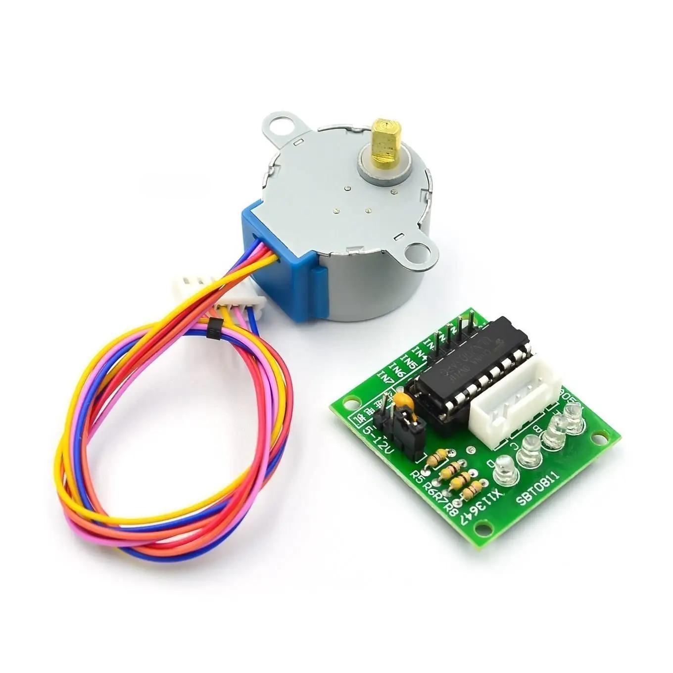 5V Stepper Motor 28BYJ-48 + ULN2003 Driver Test Module for Arduino,Micro Mini Electric Step Motor for PIC 51 AVR
5V Stepper Motor 28BYJ-48 + ULN2003 Driver Test Module for Arduino,Micro Mini Electric Step Motor for PIC 51 AVR