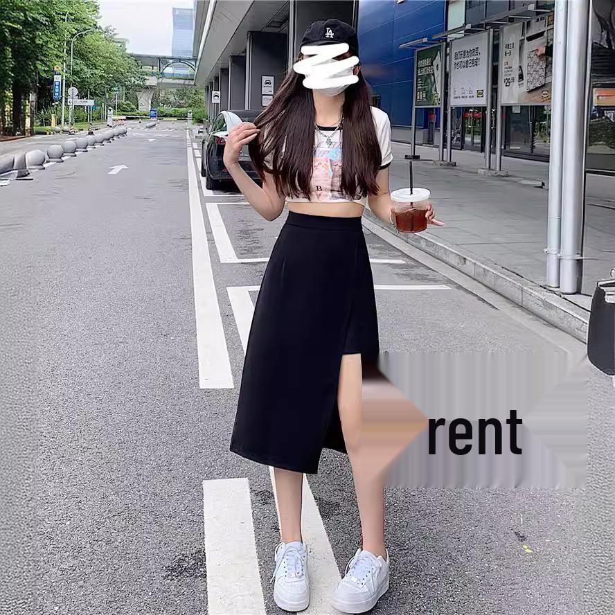 Black High Waist Slit Midi Skirt - Summer A-line, Slimming & Anti-exposure Design M чёрный
Black High Waist Slit Midi Skirt - Summer A-line, Slimming & Anti-exposure Design M чёрный