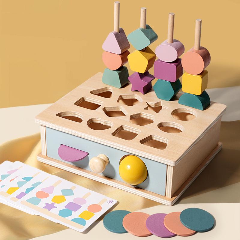 Multifunctional Baby Geometric Shape Sorter: Early Education Toy with Multi-Hole Design & Bead Stringing
Multifunctional Baby Geometric Shape Sorter: Early Education Toy with Multi-Hole Design & Bead Stringing