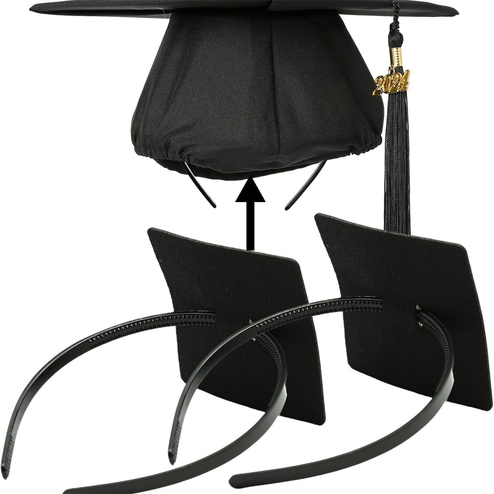 Повязка на голову для выпускного колпачка - Повязка на голову для выпускного колпачка, держатель для повязки на голову для выпускного колпачка, вставной держатель One Size чёрный
Повязка на голову для выпускного колпачка - Повязка на голову для выпускного колпачка, держатель для повязки на голову для выпускного колпачка, вставной держатель One Size чёрный