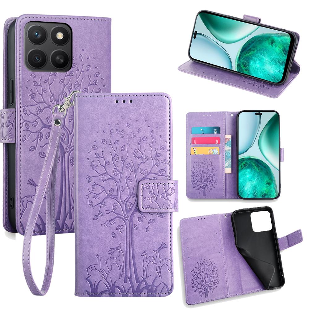For Honor X8c 4G Case PU Leather Wallet Phone Cover Tree Deer Imprinted Purple
For Honor X8c 4G Case PU Leather Wallet Phone Cover Tree Deer Imprinted Purple