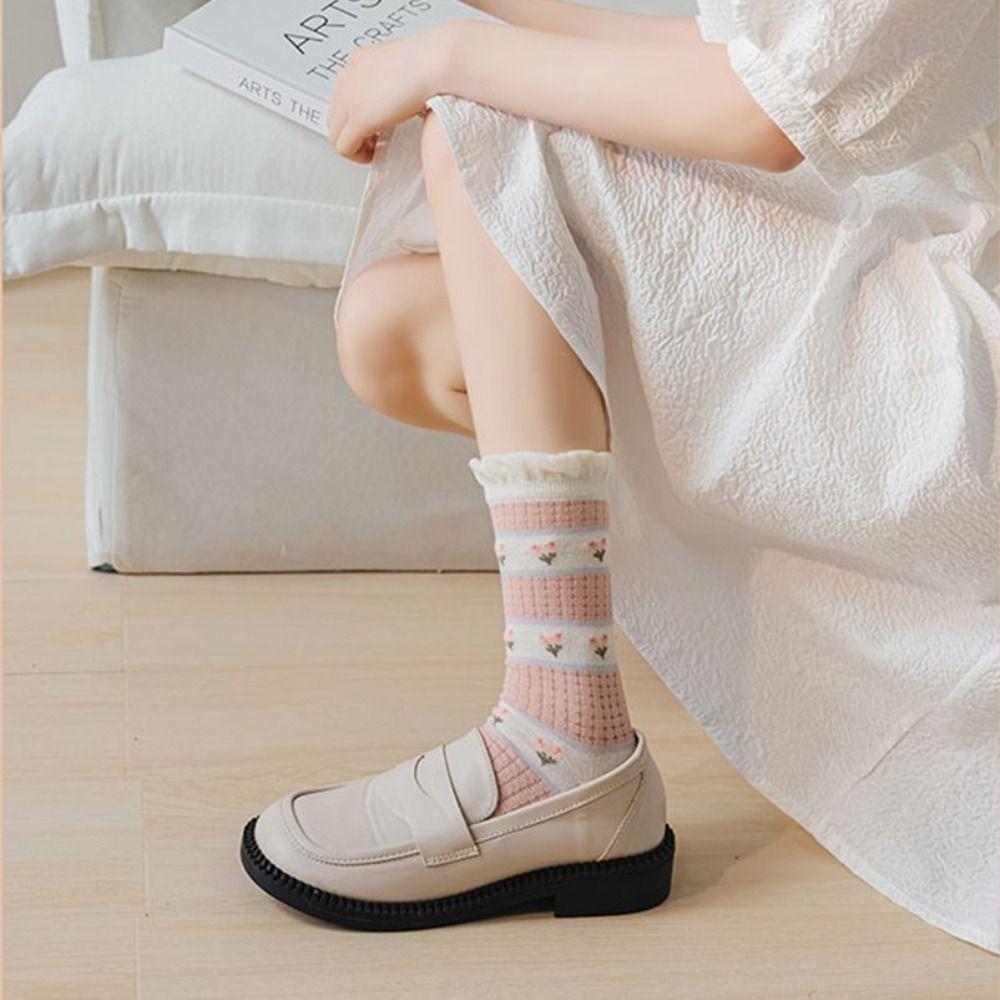 Stripe Korean Style Socks Women Glass Silk Socks Cartoon Print Hosiery Transparent Laciness Socks
Stripe Korean Style Socks Women Glass Silk Socks Cartoon Print Hosiery Transparent Laciness Socks