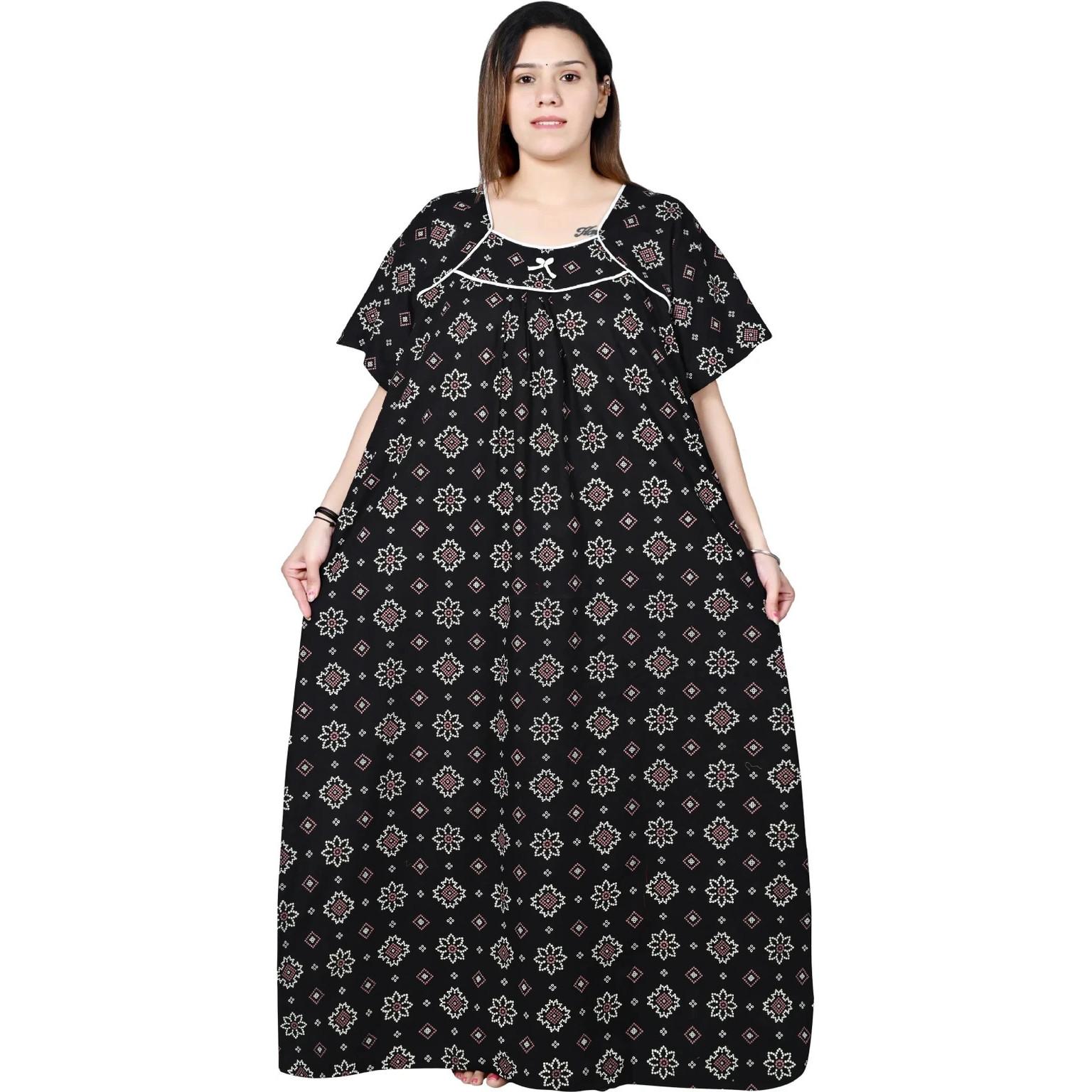 Cotton Women Printed Plus Size Night Gown Indian Nightwear Sleepwear Nighty Free-60
Cotton Women Printed Plus Size Night Gown Indian Nightwear Sleepwear Nighty Free-60