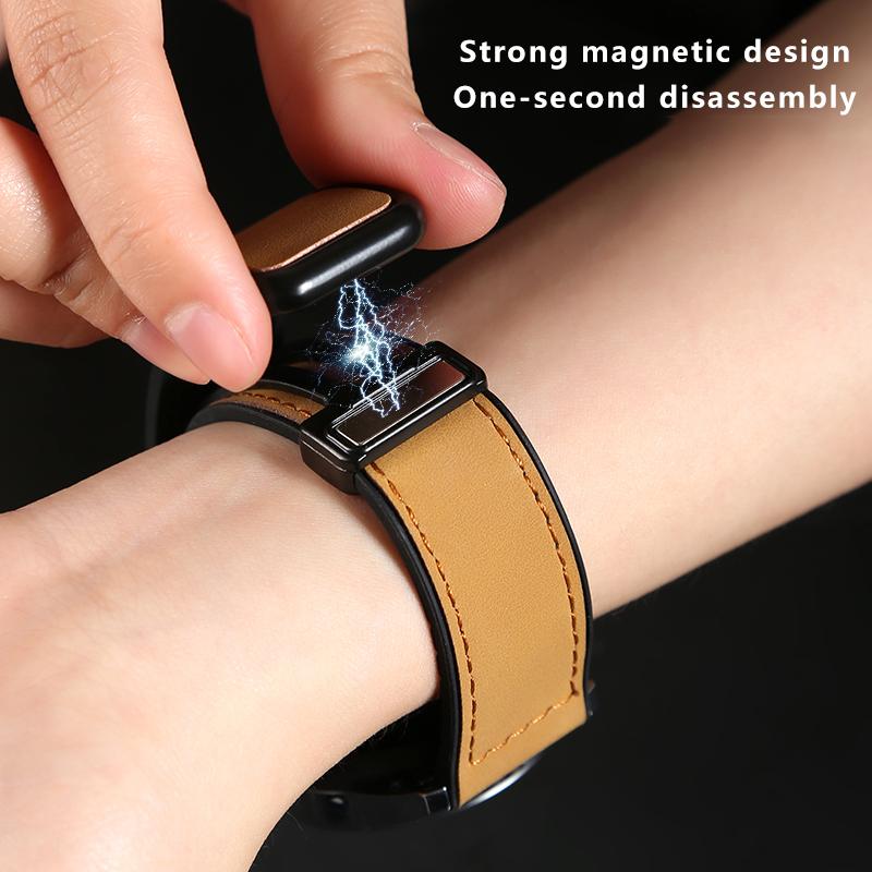 For Garmin Venu 3/Venu 2/Vivoactive 4 22mm Watch Band Magnetic Folding Buckle Leather+Silicone Strap Dark Brown
For Garmin Venu 3/Venu 2/Vivoactive 4 22mm Watch Band Magnetic Folding Buckle Leather+Silicone Strap Dark Brown