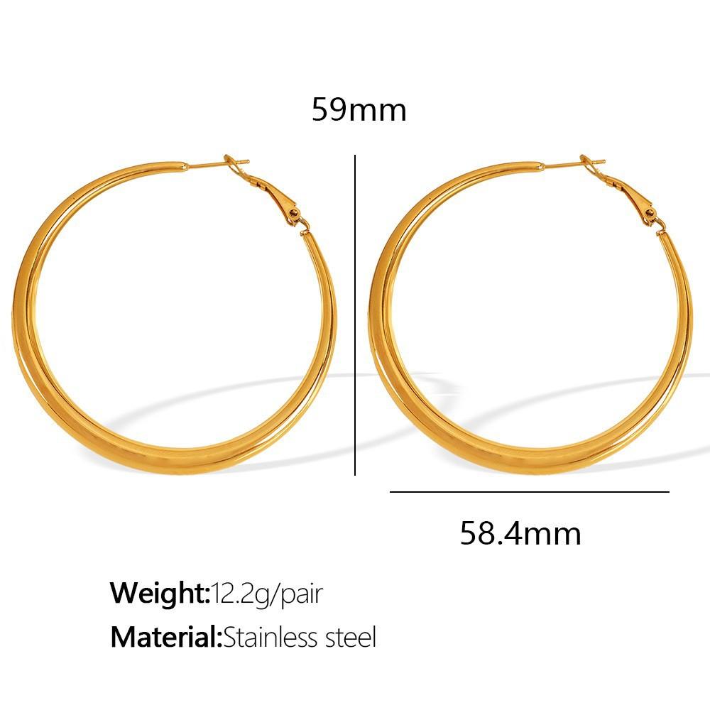 2026 Retro Exaggerated Large Circle Hollow Earrings, Ear Buckles, Elegant and Cold Titanium Steel Gold-plated Earrings, Earrings.
2026 Retro Exaggerated Large Circle Hollow Earrings, Ear Buckles, Elegant and Cold Titanium Steel Gold-plated Earrings, Earrings.