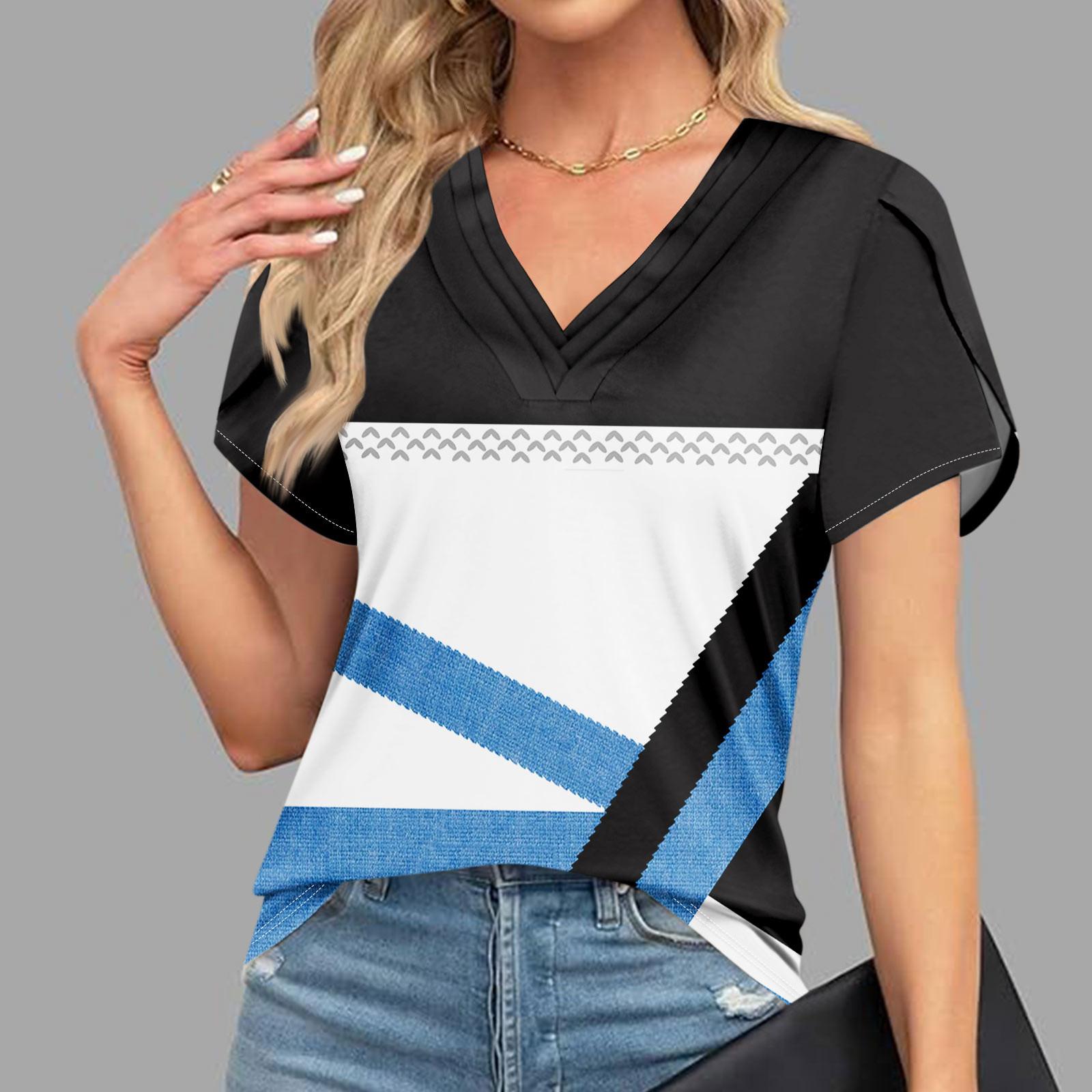 Блузки для женщин, нарядные повседневные, модные футболки с короткими рукавами и ретро-принтом, уникальный дизайн, большие футболки с v-образным вырезом L синий
Блузки для женщин, нарядные повседневные, модные футболки с короткими рукавами и ретро-принтом, уникальный дизайн, большие футболки с v-образным вырезом L синий