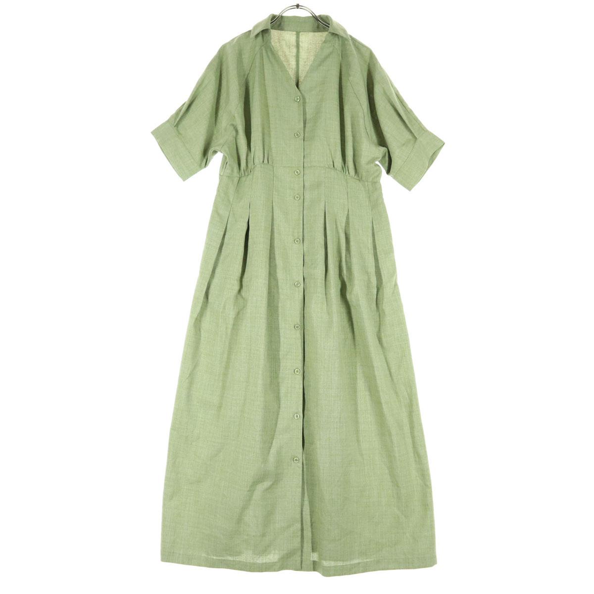 Beauty products AZUL by moussy Short sleeve Shirt dress M green long Women Used
Beauty products AZUL by moussy Short sleeve Shirt dress M green long Women Used