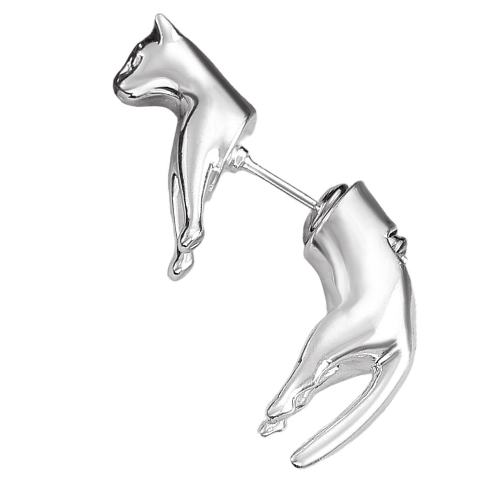 Elegant Cats Shaped Earrings Secure Clasp Animal Shape Ear Studs Accessories Handmade Gift For Women Girls серебряный
Elegant Cats Shaped Earrings Secure Clasp Animal Shape Ear Studs Accessories Handmade Gift For Women Girls серебряный