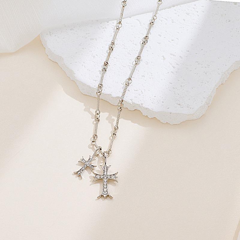 Hot Sale New Croix Necklace Vintage Double Cross Sydney Inlaid Opal Necklace Exquisite
Hot Sale New Croix Necklace Vintage Double Cross Sydney Inlaid Opal Necklace Exquisite