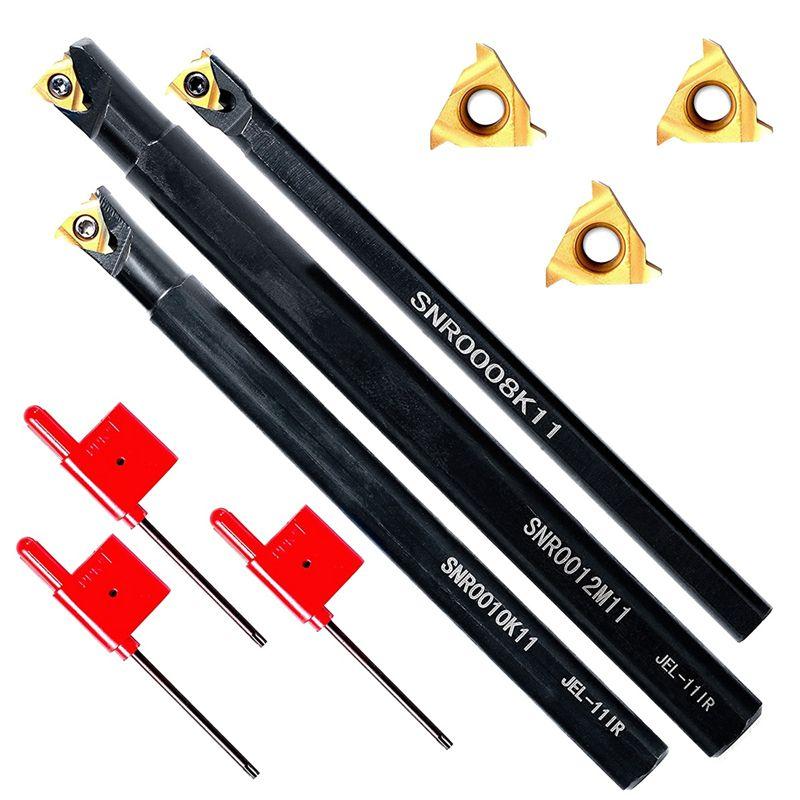 Lathe Threading Tool Set - Turning Shank Boring Bars With Indexable Carbide Inserts-B61B
Lathe Threading Tool Set - Turning Shank Boring Bars With Indexable Carbide Inserts-B61B