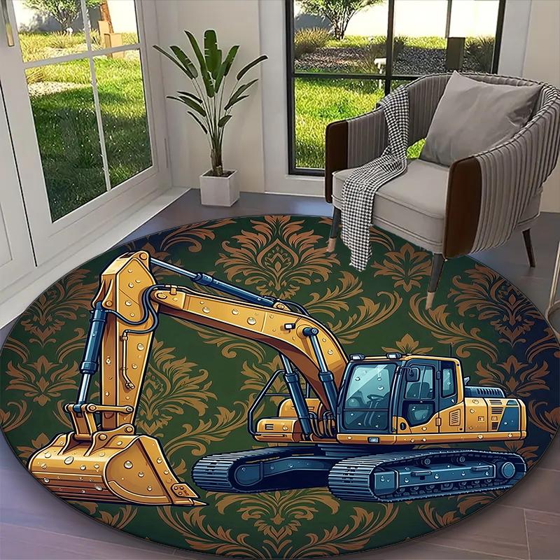1pc Digital Printed Chair Rug for Home Office Use, Blue Balance Excavator Carpet Appropriate for All Seasons, Soft Round Carpet Diameter 60cm
1pc Digital Printed Chair Rug for Home Office Use, Blue Balance Excavator Carpet Appropriate for All Seasons, Soft Round Carpet Diameter 60cm