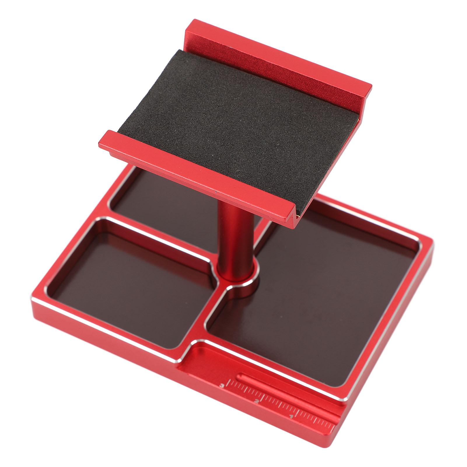 RC Work Stand Aluminum Alloy RC Car Repair Workstation Kit with Magnetic Screw Trays for SCX24 118
RC Work Stand Aluminum Alloy RC Car Repair Workstation Kit with Magnetic Screw Trays for SCX24 118