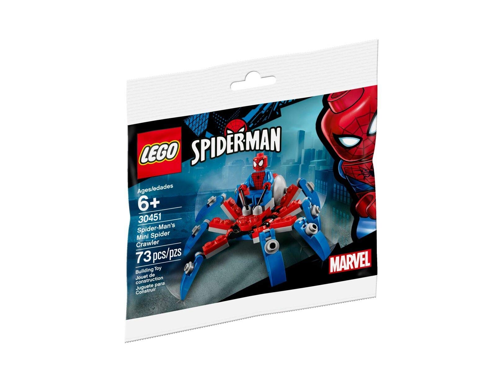 LEGO Marvel Super Heroes Mini Spider Crawler Полиэтиленовый пакет Человек-паук (30451)
LEGO Marvel Super Heroes Mini Spider Crawler Полиэтиленовый пакет Человек-паук (30451)