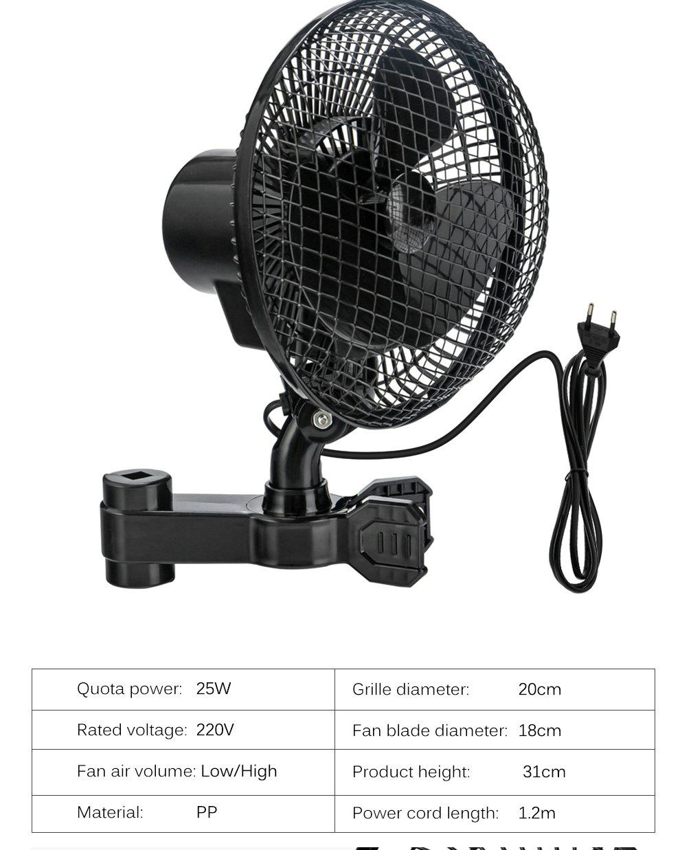 25W Grow Tent Clip Fan 220V with Adjustable Angle 90°-120° 2-Speed Control Strong Flow Anti-slip Clip Design светло-зеленый
25W Grow Tent Clip Fan 220V with Adjustable Angle 90°-120° 2-Speed Control Strong Flow Anti-slip Clip Design светло-зеленый