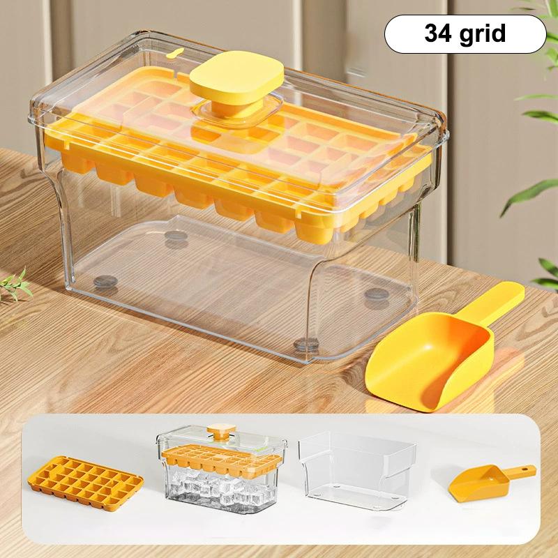 34/68Grids Ice Cube Mould Large Capacity Ice Compartmentfood Grade Ice Storage Box For Home Use Ice Cube Tray With Storage Box
34/68Grids Ice Cube Mould Large Capacity Ice Compartmentfood Grade Ice Storage Box For Home Use Ice Cube Tray With Storage Box