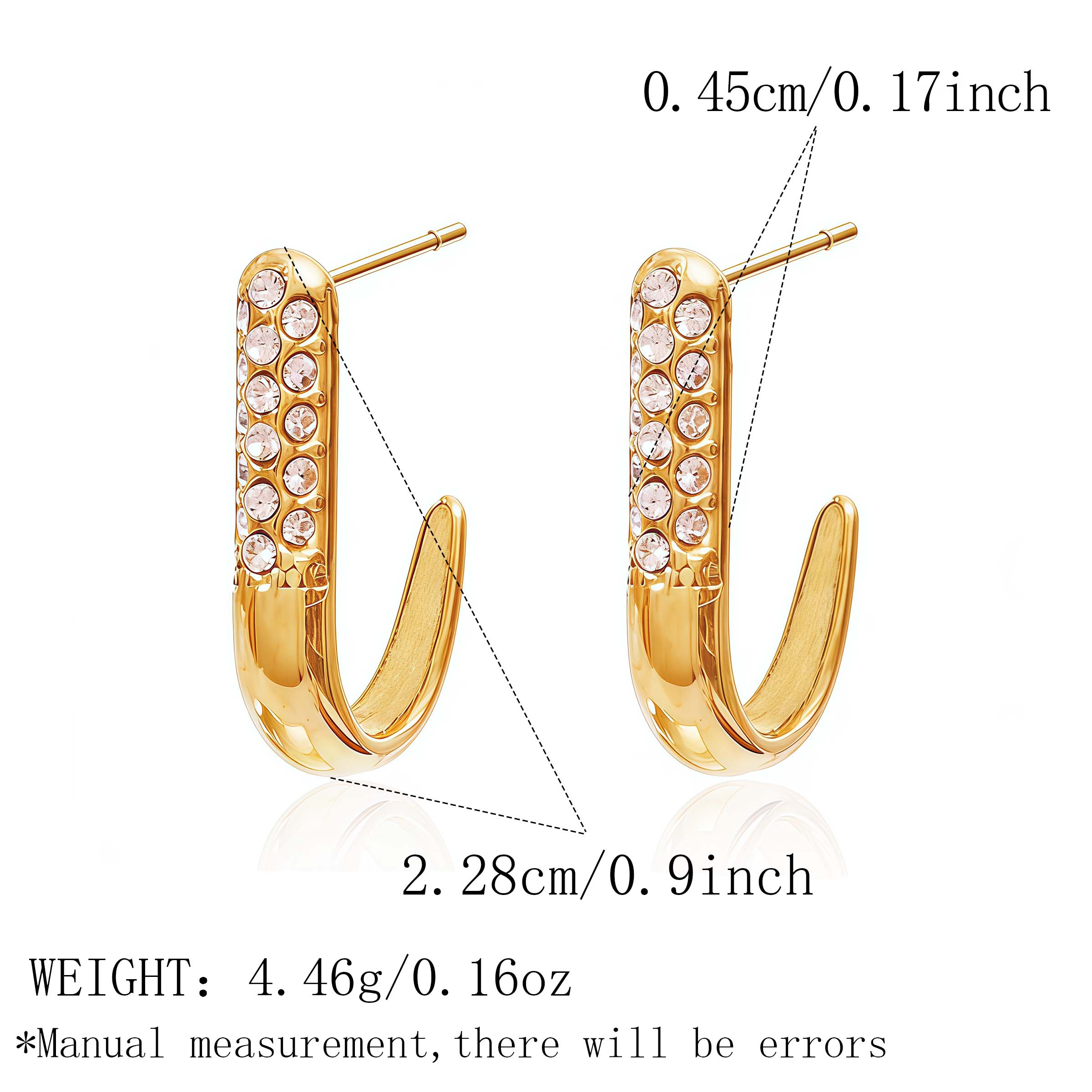 Stainless Steel Shiny Zircon Earrings for Women 18K Gold Plated Earrings Luxury Christmas Zircon Wedding aretes 2026
Stainless Steel Shiny Zircon Earrings for Women 18K Gold Plated Earrings Luxury Christmas Zircon Wedding aretes 2026