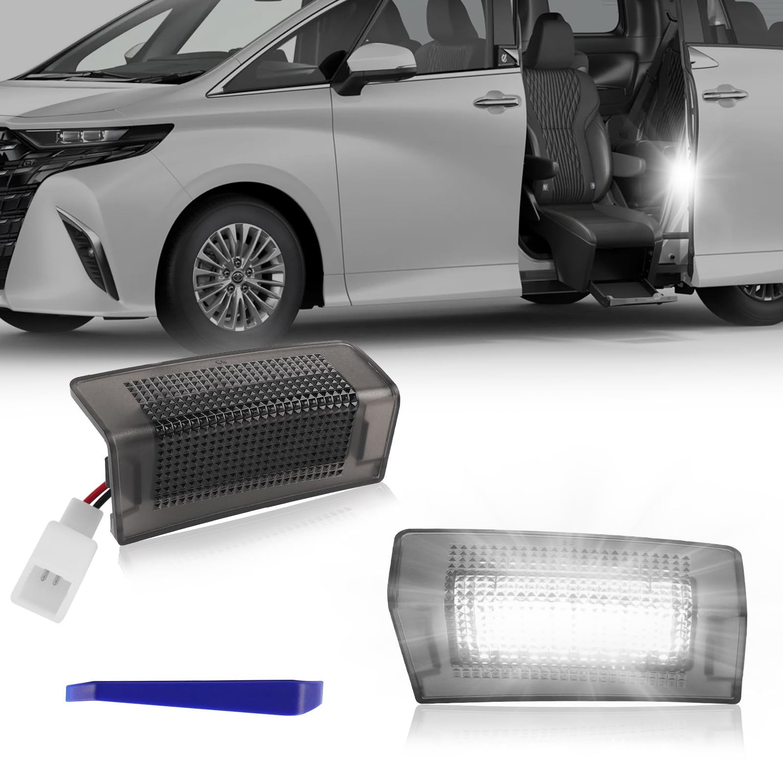 POPMOTORZ Courtesy Lamps for Toyota New Alphard 40 Series and Vellfire Sliding Door Spot Door Welcome Designed Specifically for Toyota Rear Sliding
POPMOTORZ Courtesy Lamps for Toyota New Alphard 40 Series and Vellfire Sliding Door Spot Door Welcome Designed Specifically for Toyota Rear Sliding