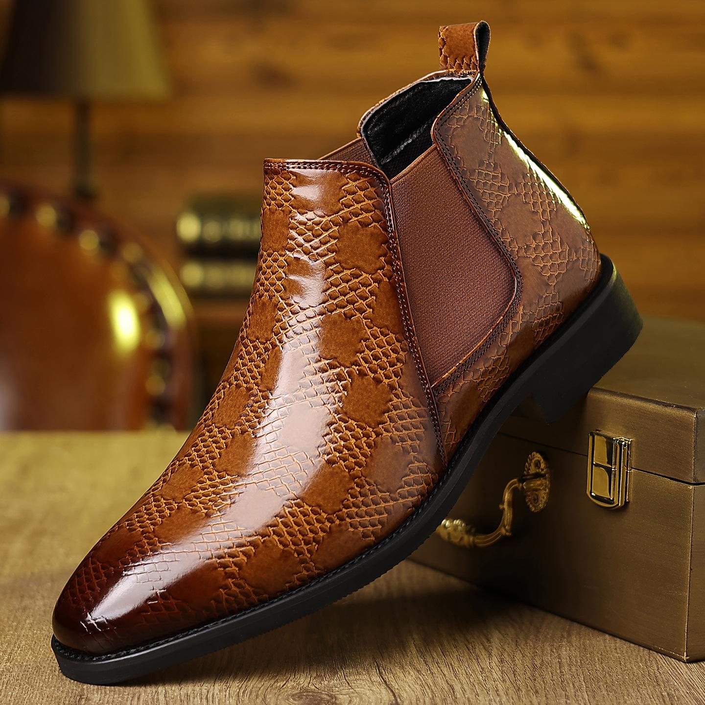 British style pointed leather shoes large size formal men s high-top leather shoes European and American fashion men s shoes breathable 39 светло-коричневого
British style pointed leather shoes large size formal men s high-top leather shoes European and American fashion men s shoes breathable 39 светло-коричневого