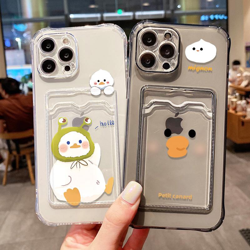 Cartoon Duck Phone Case For iPhone 11 Case iPhone 13 16 15 12 14 Pro Max XR XS X 7 8 SE Transparent Card Slot Bag Holder Cover For iPhone 16Pro Max
Cartoon Duck Phone Case For iPhone 11 Case iPhone 13 16 15 12 14 Pro Max XR XS X 7 8 SE Transparent Card Slot Bag Holder Cover For iPhone 16Pro Max