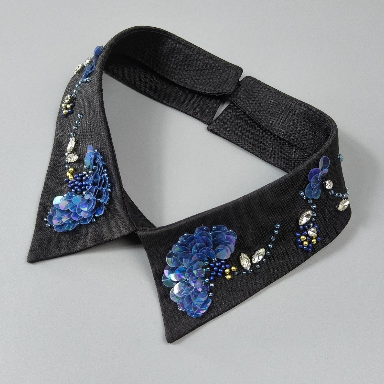 1 синий цветочный съемный воротник в стиле павлина для женщин – высококлассное модное съемное декоративное украшение на шею, подходящее для s
1 синий цветочный съемный воротник в стиле павлина для женщин – высококлассное модное съемное декоративное украшение на шею, подходящее для s