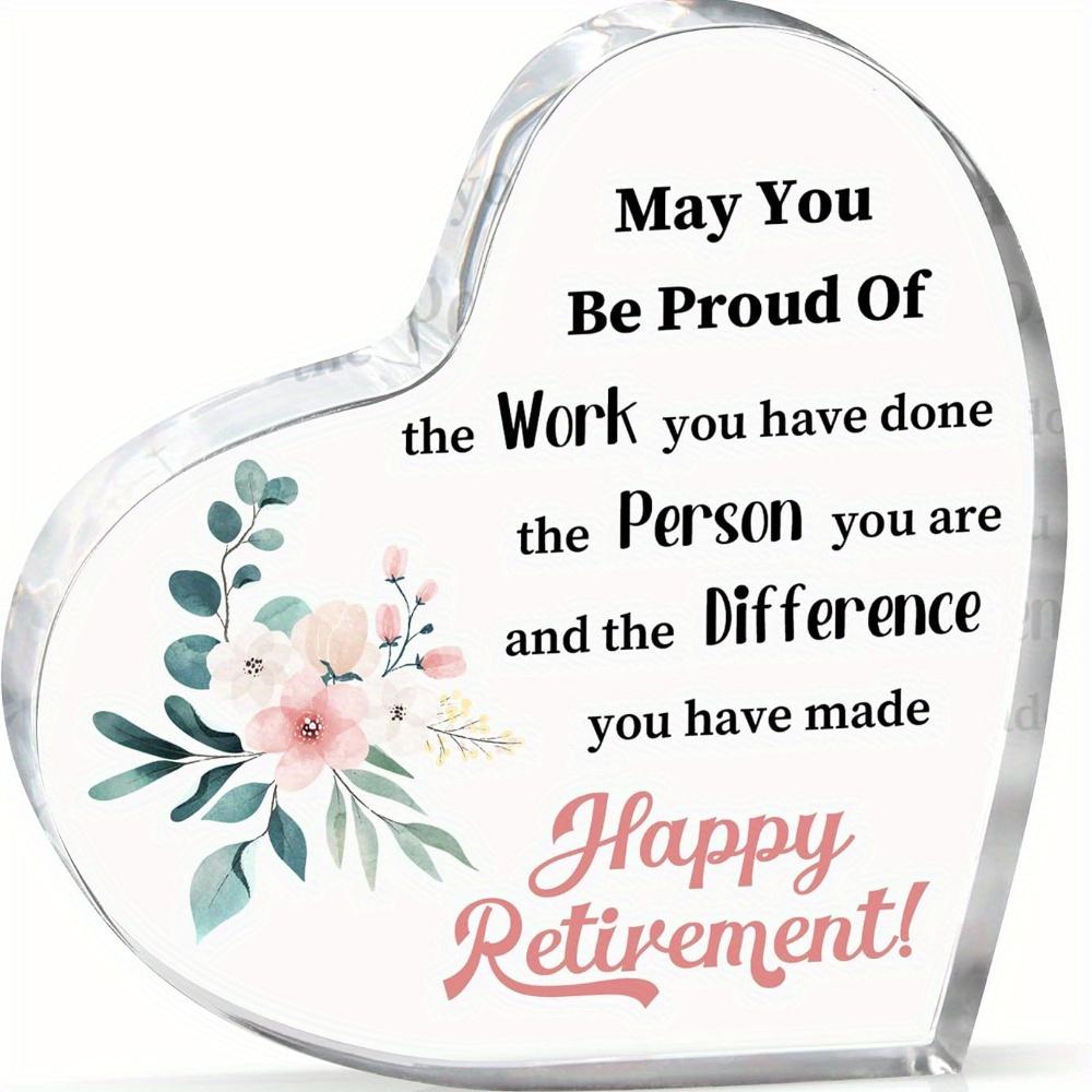 2D Flat Acrylic Happy Retirement Decoration, Indoor and Outdoor Decoration - No Battery/electricity Required, Free Day Decoration, 10*10cm
2D Flat Acrylic Happy Retirement Decoration, Indoor and Outdoor Decoration - No Battery/electricity Required, Free Day Decoration, 10*10cm