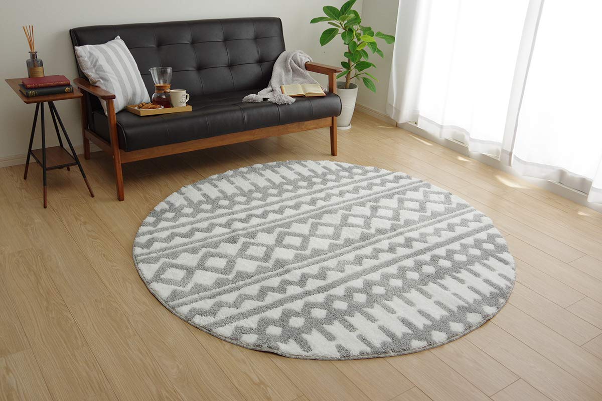 Ikehiko Rug Carpet Mat Round Scandinavian Pattern Hand Washable Marc Gray 160cm Round Non-Slip Approx. #9628849
Ikehiko Rug Carpet Mat Round Scandinavian Pattern Hand Washable Marc Gray 160cm Round Non-Slip Approx. #9628849