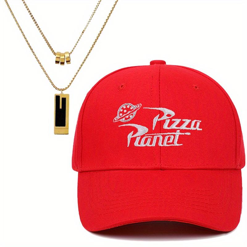 Бейсболка Pizza Planet з вишитими літерами та намисто з підвіскою з 2 шт., щоденна спортивна бейсболка для чоловіків і жінок червоний
Бейсболка Pizza Planet з вишитими літерами та намисто з підвіскою з 2 шт., щоденна спортивна бейсболка для чоловіків і жінок червоний