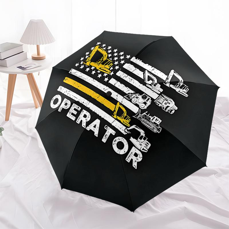Construction Equipment Operator Flag Design Auto Open Close Umbrella - Portable 3-Fold Design, 8-Rib Iron Frame Outdoor Umbrella, Perfect Gi
Construction Equipment Operator Flag Design Auto Open Close Umbrella - Portable 3-Fold Design, 8-Rib Iron Frame Outdoor Umbrella, Perfect Gi