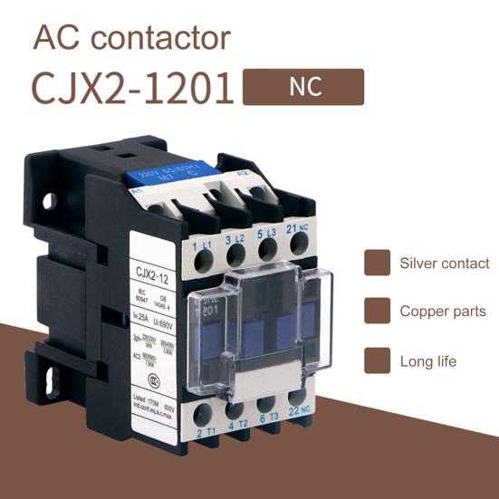 CJX2-1201 переключатель надежный и полезный 3-фазный 3-полюсный контактор переменного тока для двигателя
CJX2-1201 переключатель надежный и полезный 3-фазный 3-полюсный контактор переменного тока для двигателя