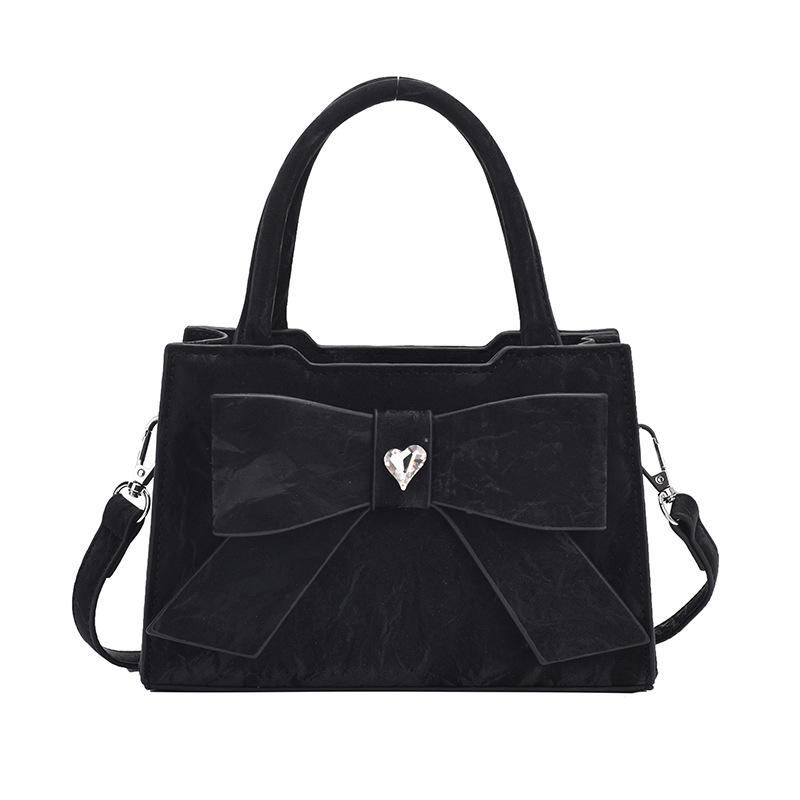 Модная сумка-бант для ношения в руке, маленькая квадратная сумка, новая сумка через плечо чёрный
Модная сумка-бант для ношения в руке, маленькая квадратная сумка, новая сумка через плечо чёрный