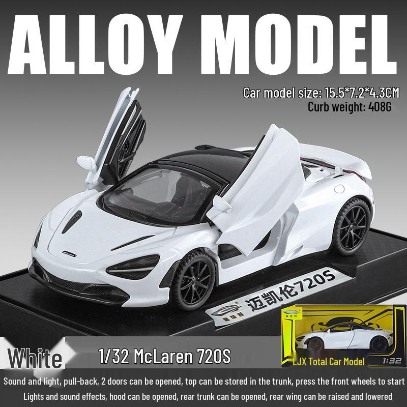 McLaren 720S 1:32 Alloy Car Model with Sound and Light for Children
McLaren 720S 1:32 Alloy Car Model with Sound and Light for Children