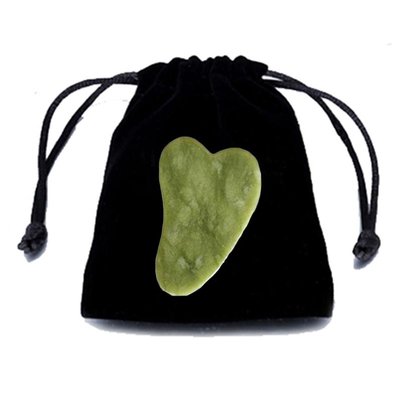 Natural Gua Sha Jade Stone For Face Guasha Massage Tools Body Acupuncture Stick Beauty Gouache Scraper With Black Velvet Bag
Natural Gua Sha Jade Stone For Face Guasha Massage Tools Body Acupuncture Stick Beauty Gouache Scraper With Black Velvet Bag