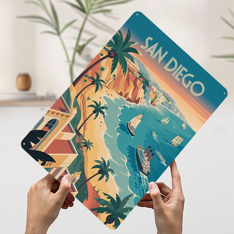 San Diego Travel Printed Poster Customized Wall Art Retro Vintage Metal Tin Signs for Interior Decoration Living Room Decor Men 20x30cm(7.8x11.8inch)
San Diego Travel Printed Poster Customized Wall Art Retro Vintage Metal Tin Signs for Interior Decoration Living Room Decor Men 20x30cm(7.8x11.8inch)