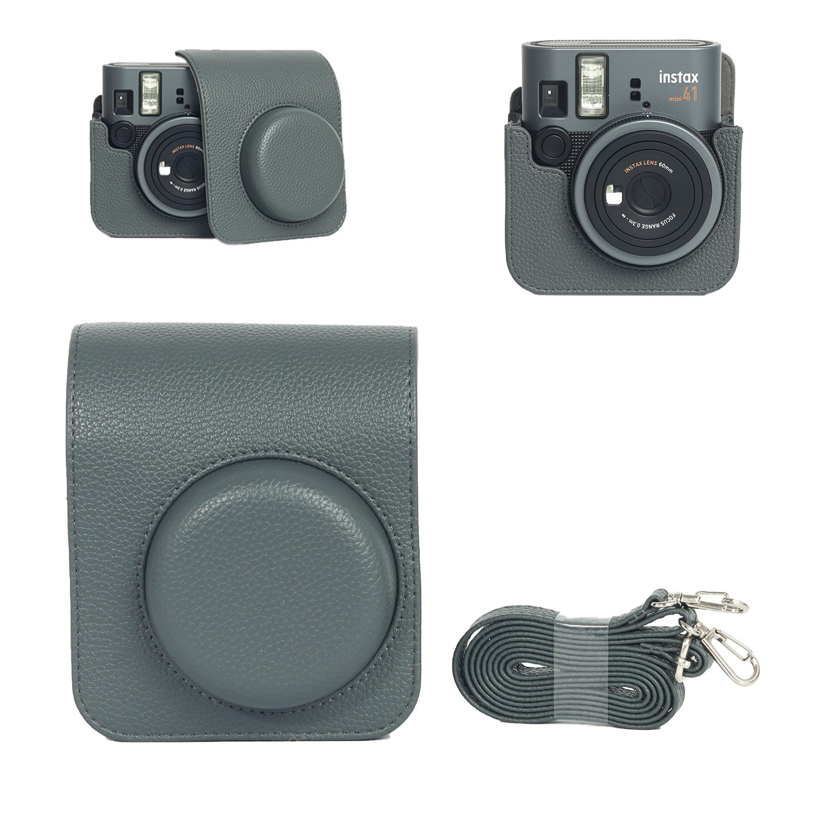 NOUKAJU Case/Camera Bag/Storage Bag for Fujifilm Instax Mini 41. PU Material, Drop-Resistant, Scratch-Resistant, Shockproof, and Dustproof (Gray).
NOUKAJU Case/Camera Bag/Storage Bag for Fujifilm Instax Mini 41. PU Material, Drop-Resistant, Scratch-Resistant, Shockproof, and Dustproof (Gray).