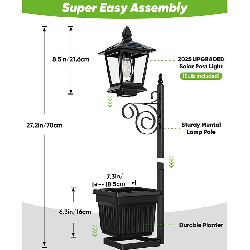 Outdoor Flower Pot 2-in-1 Floor Lamp Waterproof Solar Decorative Lamp Garden Terrace Front Porch Lawn Lamp Warm White Light
Outdoor Flower Pot 2-in-1 Floor Lamp Waterproof Solar Decorative Lamp Garden Terrace Front Porch Lawn Lamp Warm White Light