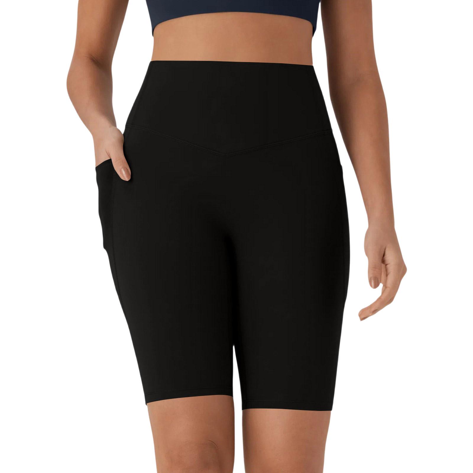 Women s High-waisted Color Yoga Shorts With Side Pockets XL чорний
Women s High-waisted Color Yoga Shorts With Side Pockets XL чорний