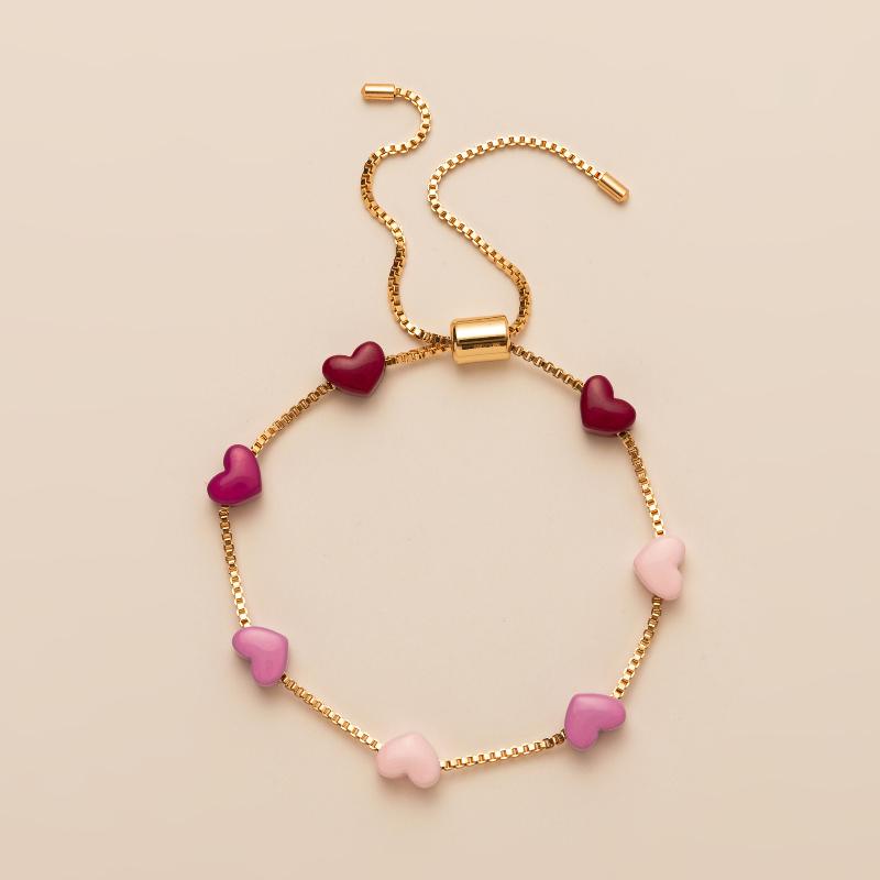 Children s Colorful Heart Gradient Bracelet Ins Style Fashionable Wrist Chain For Gilrs Party Jewelry Gift розовый
Children s Colorful Heart Gradient Bracelet Ins Style Fashionable Wrist Chain For Gilrs Party Jewelry Gift розовый