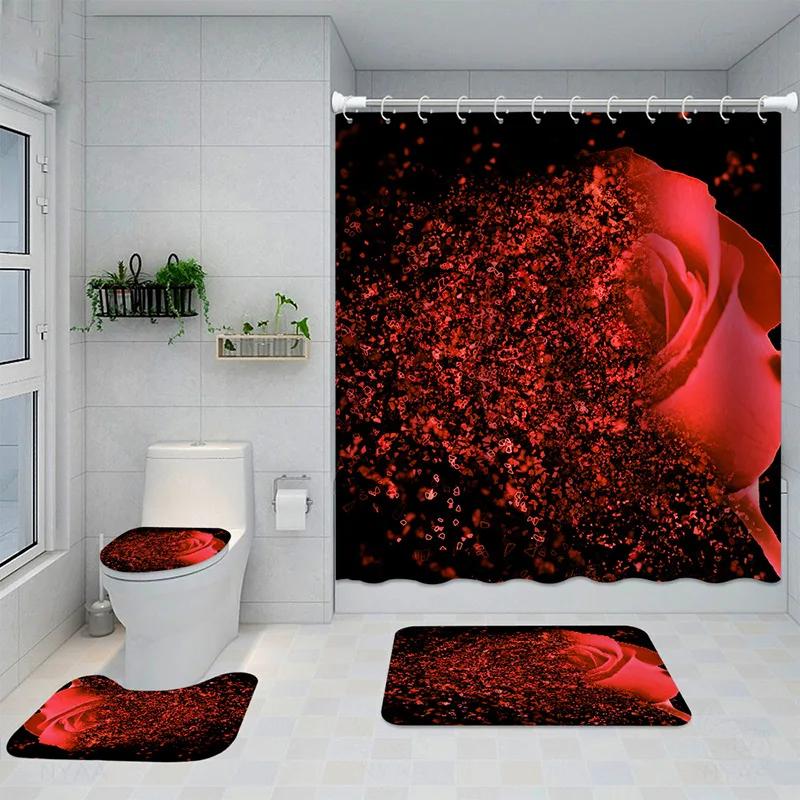 3D Rose Flower Waterproof Shower Curtain Set Non-Slip Floor Mat Sets Bathroom Sets With Shower Curtain And Rugs Bathroom Decor W60H190(CM)-1 Pcs
3D Rose Flower Waterproof Shower Curtain Set Non-Slip Floor Mat Sets Bathroom Sets With Shower Curtain And Rugs Bathroom Decor W60H190(CM)-1 Pcs