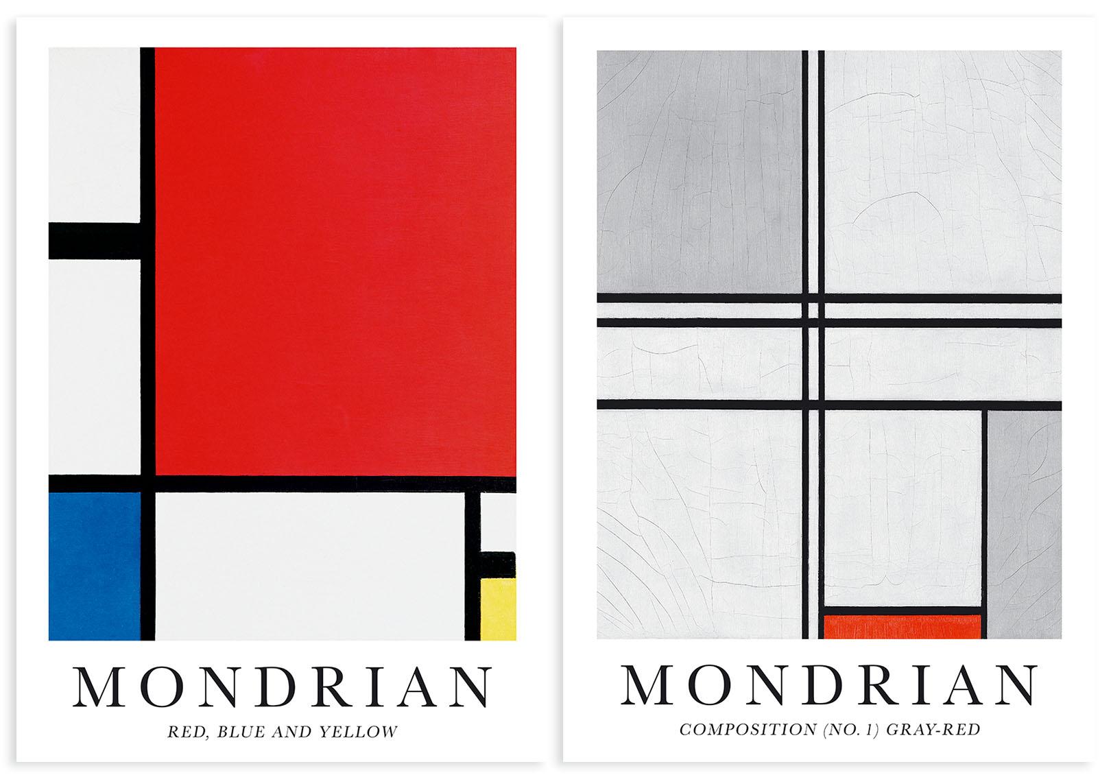 Zestaw dwóch plakatów mondrian 21x29,7 cm A4
Zestaw dwóch plakatów mondrian 21x29,7 cm A4