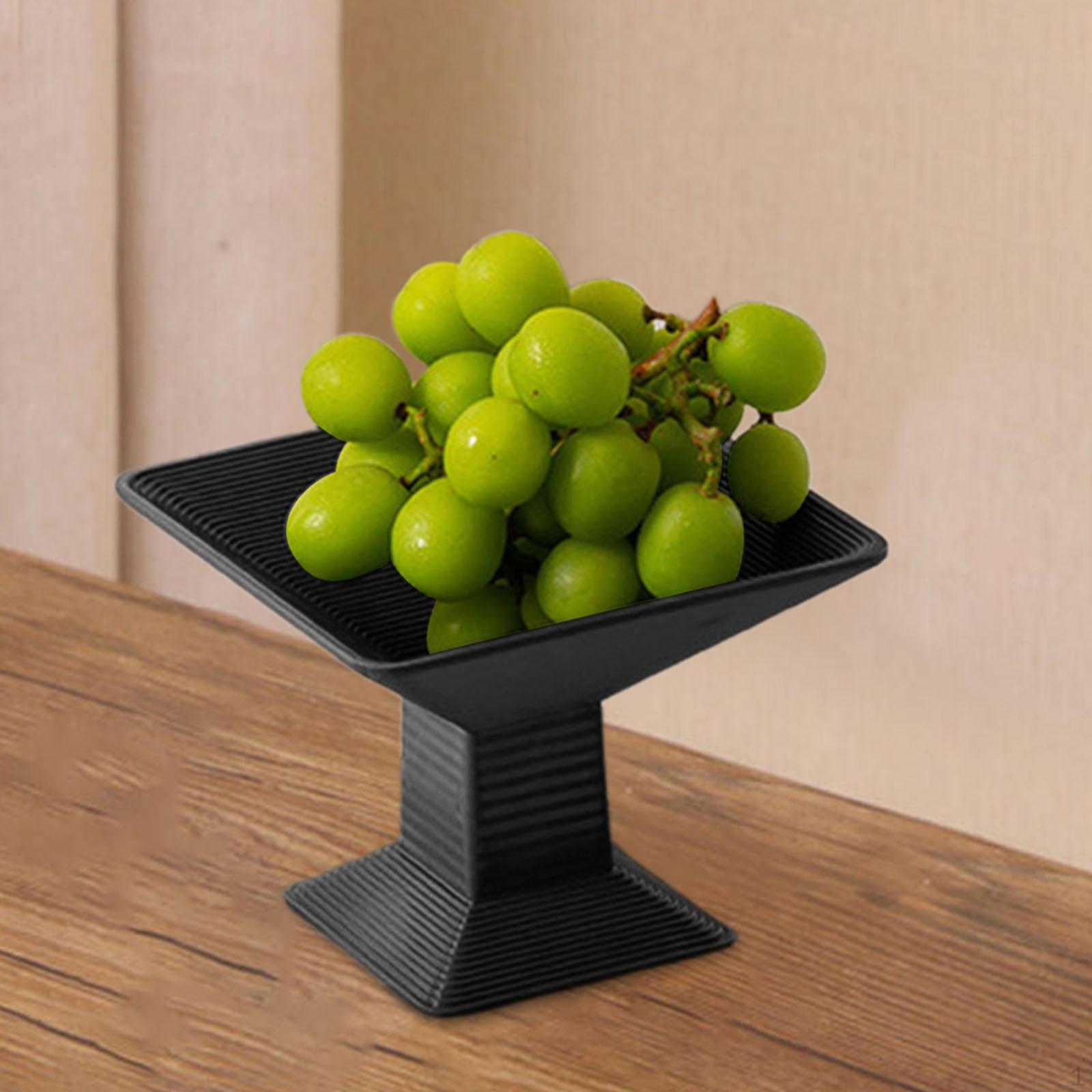 Фруктовница на ножках с декором на основании Элегантная корзина на пьедестале для выпечки и пикника чёрный
Фруктовница на ножках с декором на основании Элегантная корзина на пьедестале для выпечки и пикника чёрный