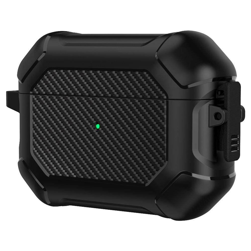 For Apple AirPods Pro Carbon Fiber Anti-Drop Case Portable Bluetooth-compatible Earbuds Soft TPU+PC Cover with Buckle Blackish Green
For Apple AirPods Pro Carbon Fiber Anti-Drop Case Portable Bluetooth-compatible Earbuds Soft TPU+PC Cover with Buckle Blackish Green