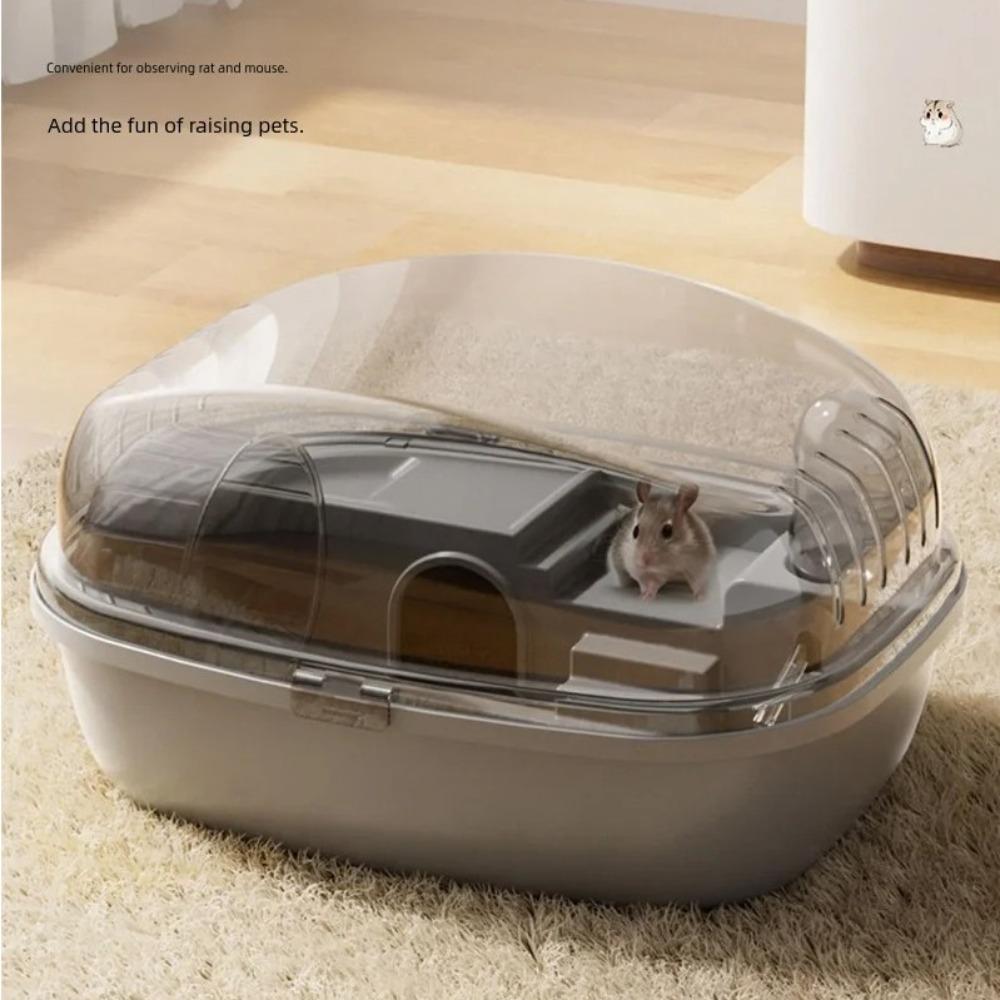 Breathable Hamster Cage Large Space Pet House Convenient Small Animal Carrying Cage чорний
Breathable Hamster Cage Large Space Pet House Convenient Small Animal Carrying Cage чорний