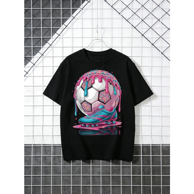 Men S Crew Neck T-Shirt Melting Soccer Shoe Graphic Print Plus Size Short Sleeve Casual,Soft and Comfortable S чёрный
Men S Crew Neck T-Shirt Melting Soccer Shoe Graphic Print Plus Size Short Sleeve Casual,Soft and Comfortable S чёрный