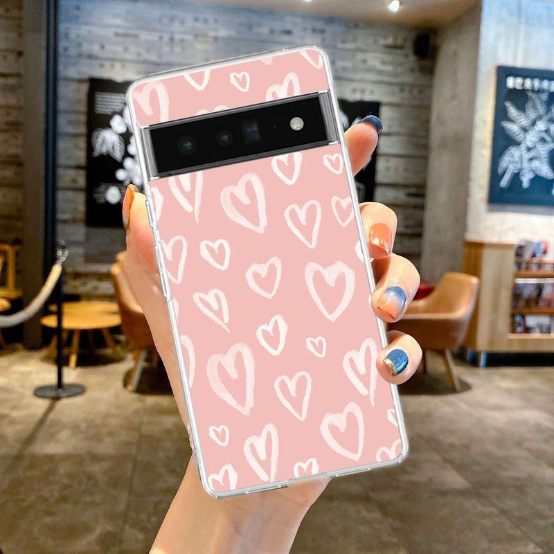Gold Pink Rose Glitter Hearts For Google Pixel 8 7 6 Pro 6A 5 4 5A 4A 3A XL 5G Phone Case Shockproof Soft TPU Transparent Cover Pixel 6A
Gold Pink Rose Glitter Hearts For Google Pixel 8 7 6 Pro 6A 5 4 5A 4A 3A XL 5G Phone Case Shockproof Soft TPU Transparent Cover Pixel 6A