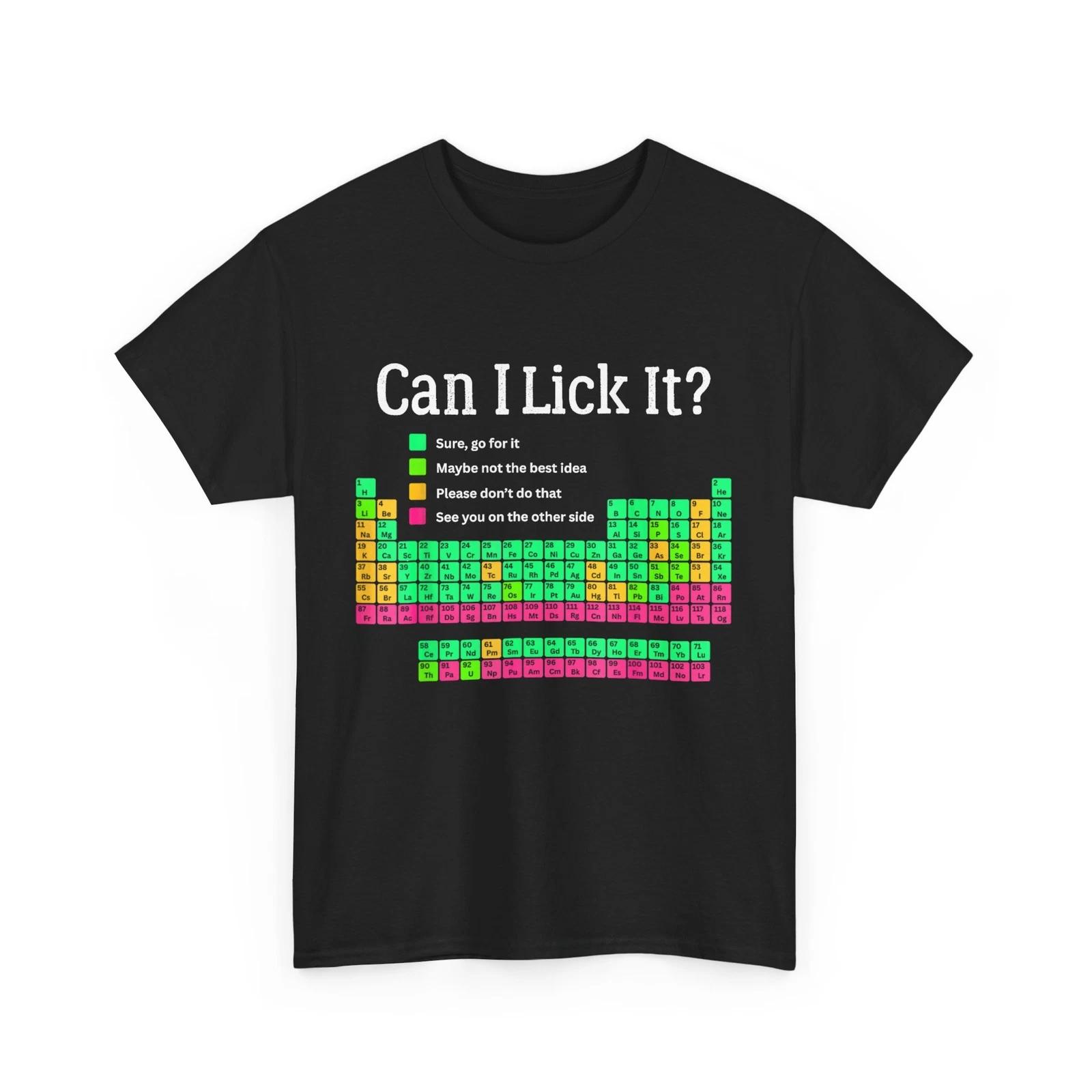 Periodic Table Can I Lick It Students Teacher Cute Shirt L
Periodic Table Can I Lick It Students Teacher Cute Shirt L