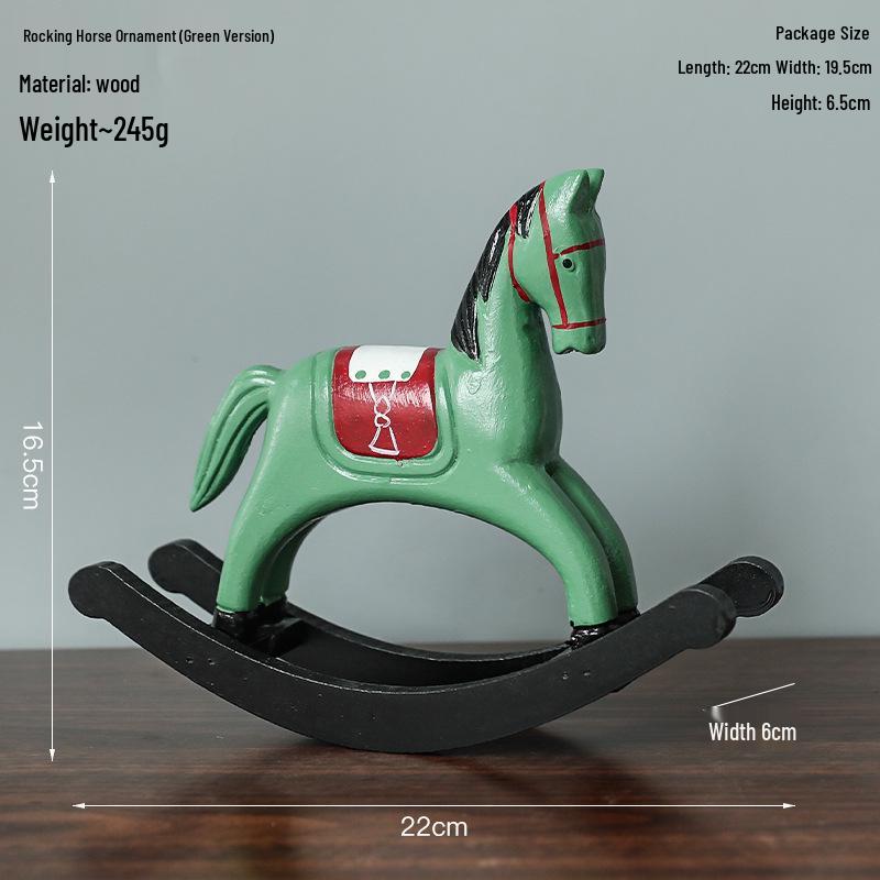 Nordic Style Resin Rocking Horse Ornament - Retro Home Decor Gift
Nordic Style Resin Rocking Horse Ornament - Retro Home Decor Gift