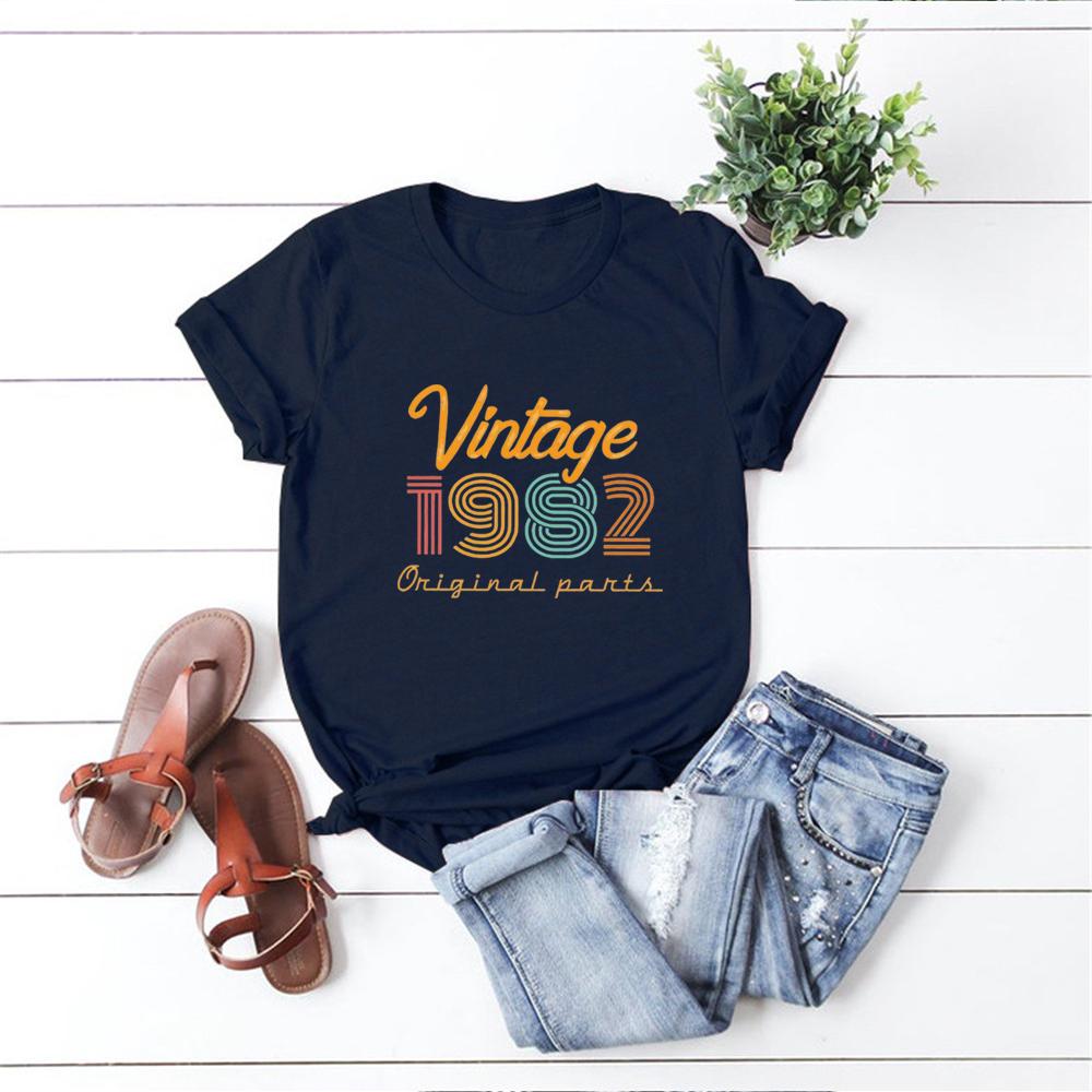 Vintage 1982 Shirt 40th Birthday Shirt 40th Birthday Gift for Women Women Retro Shirt Casual Summer Top Harajuku Aesthetic Tee 4XL
Vintage 1982 Shirt 40th Birthday Shirt 40th Birthday Gift for Women Women Retro Shirt Casual Summer Top Harajuku Aesthetic Tee 4XL