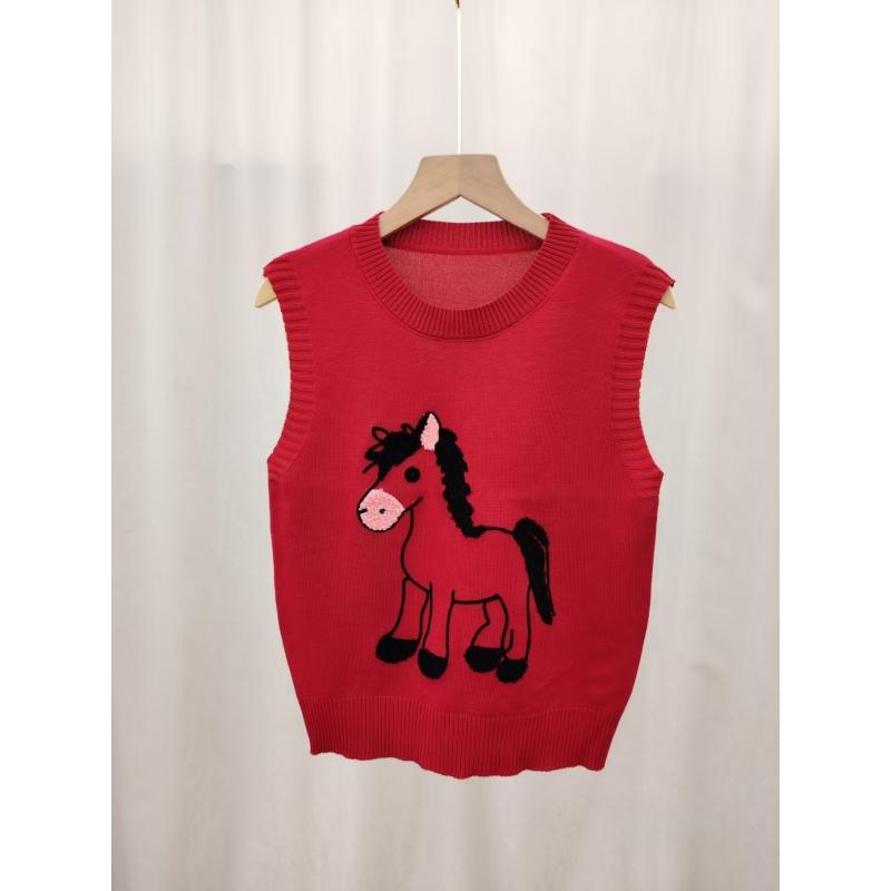 Cartoon Pony Pattern Jacquard Jacket for Women, New Style, Multi-layered, Sleeveless Knitted Sweater One size червоний
Cartoon Pony Pattern Jacquard Jacket for Women, New Style, Multi-layered, Sleeveless Knitted Sweater One size червоний